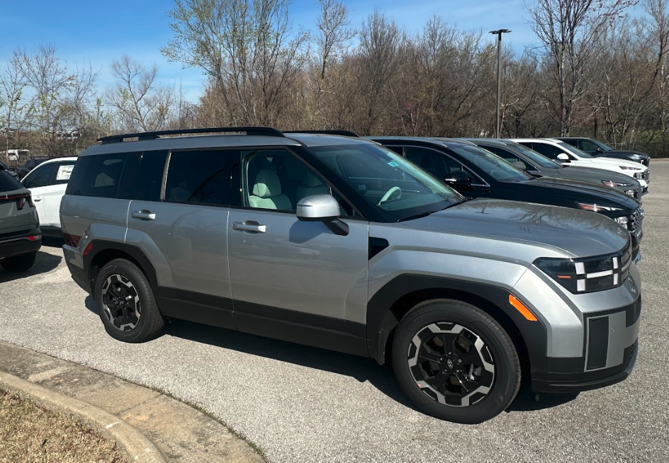 2024 Hyundai Santa Fe SUV parked outside Crain Hyundai of Bentonville